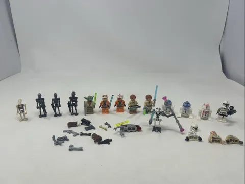 LEGO Star Wars Minifigure Lot, Grievous, Droids, Trooper, Kenobi, Yoda, Luke