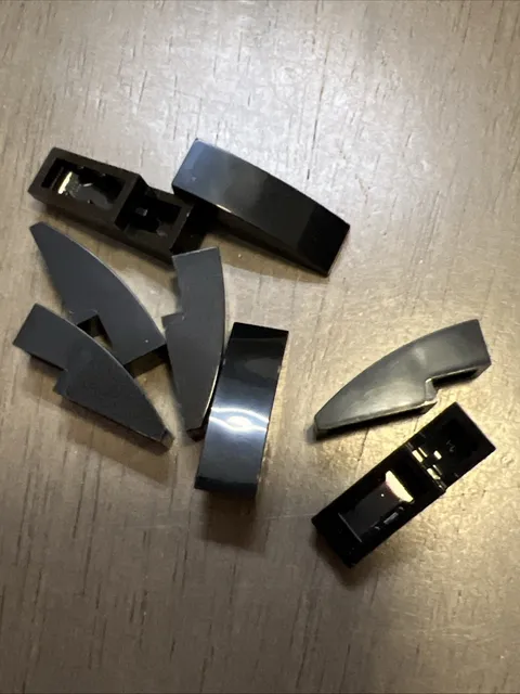 LEGO 50950 Black Slope, Curved 3 x 1 - x8