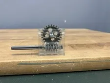 Lego Technic Gearbox w Worm Gear Clear Transparent 32239