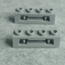 LEGO 16968 Projectile Launcher 1 x 4 Inside Clips Disk Shooter Light Bluish Gray