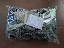 Authentic Dark Grey LEGO Bricks Bulk Lot / Cleaned and Color-Sorted / 1lb bag