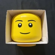 LEGO Storage Head Mini Yellow Portable Lightweight Plastic NEW 🥰