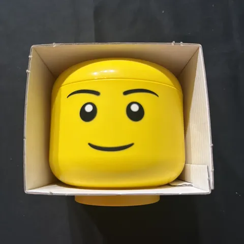 LEGO Storage Head Mini Yellow Portable Lightweight Plastic NEW 🥰