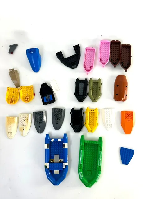LEGO Boat Hull Parts Lot Rubber Rafts City Coast Guard Fire Police Genuine