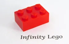 20 LEGO Red Bricks 2 x 3 (3002) - (20 Pieces)
