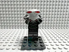 LEGO DC / Justice League Minifigure - Black Manta Silver Helmet - SH0160