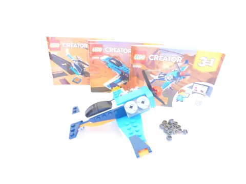 LEGO Creator 31099 Propeller Plane Complete Set With Instructions no box