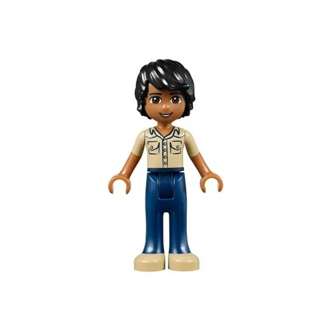 Lego Friends Matthew 41036 Dark Blue Trousers, Khaki Shirt Minifigure New