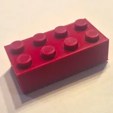 2x4 3d Printed Lego Brick 200% Scale READ DESCRIPTION