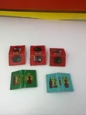 Set of 5 Lego Book Wizard Spells Potion Harry Potter Flask & Dragon Open/Close