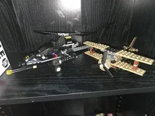 LEGO Batman Chase For Scarecrow; Helicopter And Bi-Plane.    No FIGURES