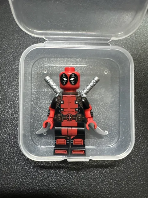 Lego Custom Marvel Deadpool X-Men Carbon Bricks V1 RARE