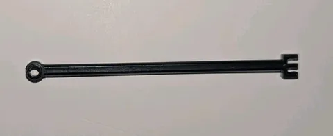 LEGO BLACK Hinge Bar 12L With 3 Fingers & Open End Stud Piece Part #2375 Vintage