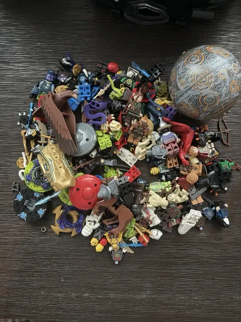 LEGO Bulk Minifigure Lot with Accessories Multicolor