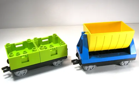 2013 LEGO DUPLO Deluxe Train Tipper & Container Box Cars from set 10508