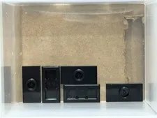 LEGO Parts - Black Plate 1 x 2 with 1 Stud (Jumper) - No 15573 - QTY 5