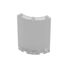 LEGO 2x Trans-Clear Cylinder Quarter 4 x 4 x 6 inv.624