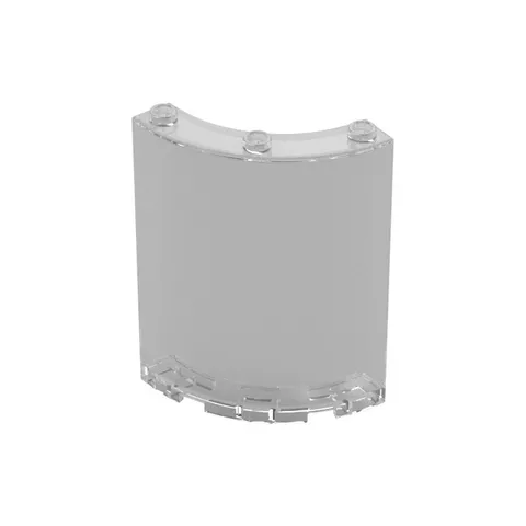 LEGO 2x Trans-Clear Cylinder Quarter 4 x 4 x 6 inv.624