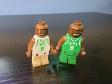 LEGO NBA Antoine Walker Celtics #8 Minifigure Both Jerseys