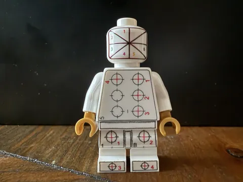 Official LEGO Alignment SMART (SHORT) Minifigure Test Print Prototype RARE 1B