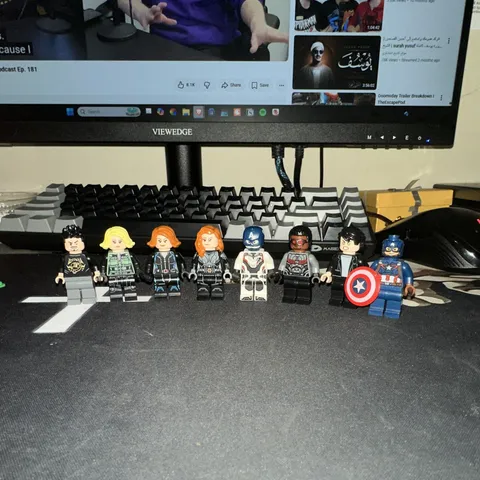 LEGO Marvel Superheroes Minifigure Lot - Captain America, Black Widow & More