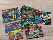 Lego Instruction Manuals, Marvel, TNMT, DC Super Heroes, Lone Ranger Lego books