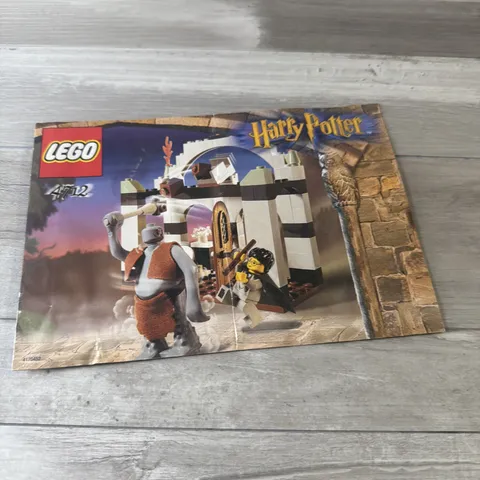 LEGO Harry Potter 4712 Manual Only Troll on the Loose set 71 pcs 2002 Vintage