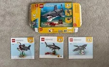 Lego Creator Fierce Shark with a Treasure Chest 3 in 1 set number 31381 (Used)