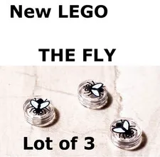 New LEGO Fly Insect Bug Strip Lot of 3 Summer Pest Holiday Summer Printed Tile
