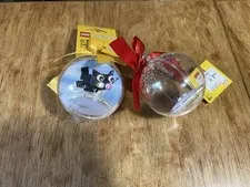NEW Lot Of 2 LEGO Holiday Christmas Bauble Ornament Set Cat 850950 & 850503 Rare