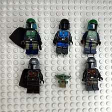LEGO Star Wars Mandalorian minifigures lot of 5 w/ Grogu