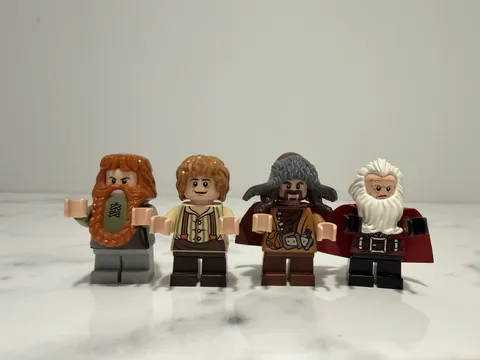 LEGO The Hobbit Minifigure Lot 4 Figures 79003 Bilbo Balin Bombur Bofur