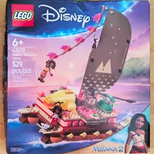 LEGO Disney 43270 Moana's Adventure Canoe Building Set 529pcs Ages 6+ Moana 2