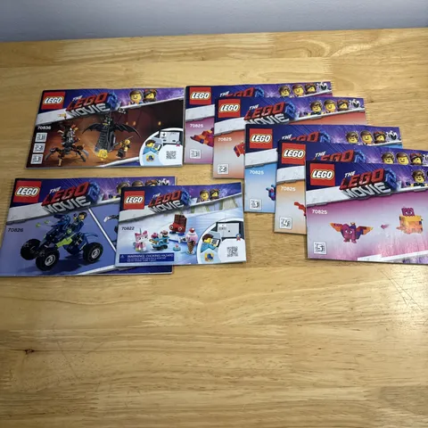 LEGO Movie 2 Instructions Lot Battle Batman MetalBeard 70836 70826 70822 70825