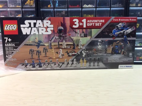 New Sealed Lego 66804 Star Wars The Clone Wars & The Mandalorian GIft Set 3in1