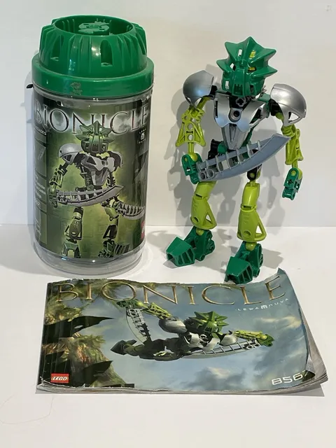 LEGO Bionicle Lewa Nuva Set  #8567 w manual & cannister: no cracks, 90% complete