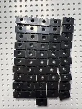 LEGO 3700 Black Technic, Brick 1 x 2 with One Holes - 51pcs