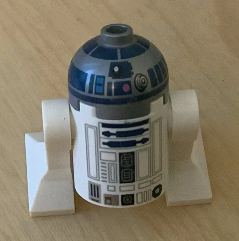 LEGO Star Wars R2-D2 Astromech Droid Minifigure, Plastic, Set Name R2-D2