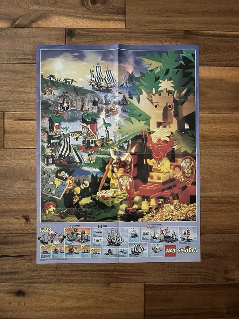 LEGO PIRATES ISLANDERS Sets Poster And Brochure - 1994 Looks Great No Damage !