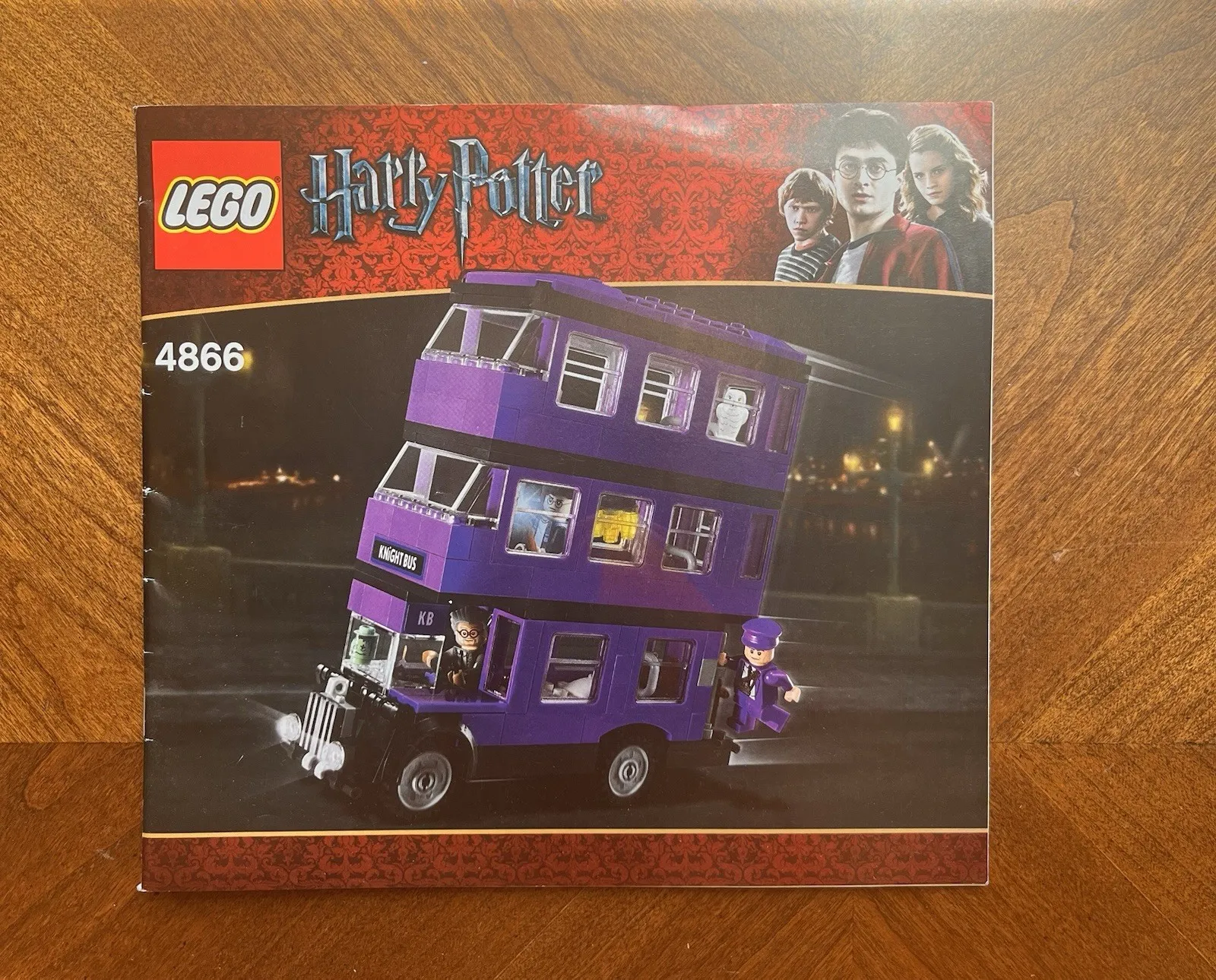 LEGO Harry Potter 4866 Knight Bus Instruction Manual Booklet Original