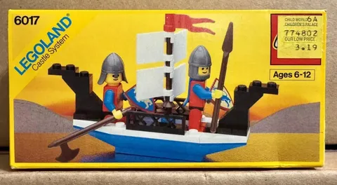 LEGO (6017) Legoland Castle: King's Oarsmen Vintage - New Sealed Retired - Boat