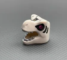 LEGO Minifigure White Costume Dinosaur Head Cover Mask Series 29 Robot T Rex