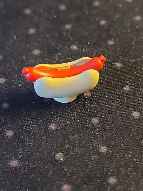 LEGO Red Hot Dog w/ Tan Bun Food Minifig - We Combine Shipping