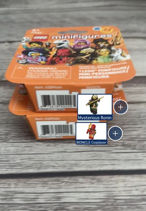 LEGO CMF Series 29 Bionicle Cosplayer Toa Tahu and Mysterious Ronin Lloyd NIB