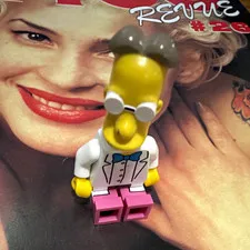 LEGO Waylon Smithers Minifigure The Simpsons Series White Tuxedo Pink Legs