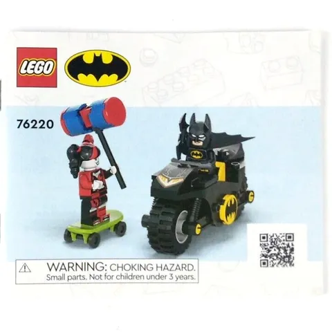 LEGO® Batman vs Harley Quinn Instructions Manual Booklet for Set 76220