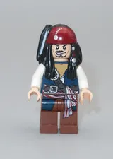 LEGO Pirates of the Caribbean Captain Jack Sparrow skeleton minifigure 4181 POTC