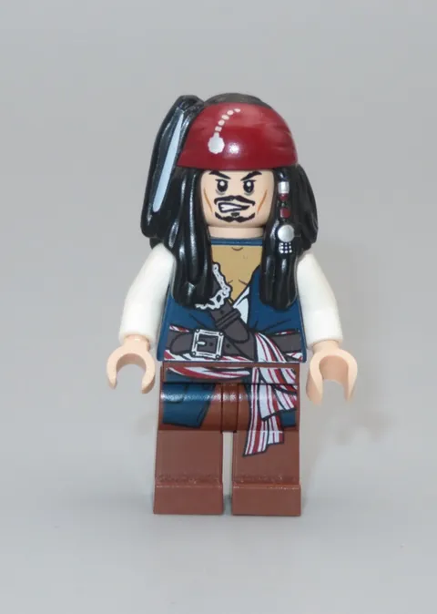 LEGO Pirates of the Caribbean Captain Jack Sparrow skeleton minifigure 4181 POTC