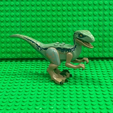LEGO Dinosaur Raptor / Velociraptor (raptor09) Sand Green :  Jurassic World