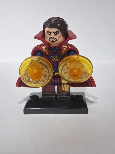 Doctor Strange Lego Minifigure Custom Super Hero Hard Cape Marvel Comics